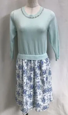 U002K レディース 長袖ワンピース 青 春秋 カールパークレーン M 2/6