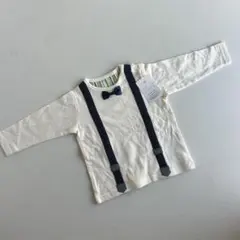 あやな様専用★ 2点セット ネクタイ長袖シャツ 袴ロンパース ベビー袴花柄ブルー