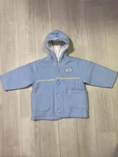 水色フード付きアウター