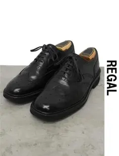 X424 REGAL ドレスシューズ メダリオン ウイングチップ 内羽根 25