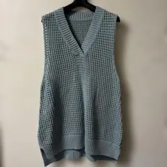 サマーニットロングベスト(新品未使用)