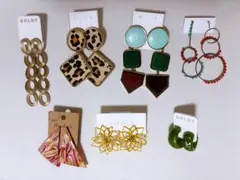 【値下げ】【まとめ売り】ピアス 大ぶり 7点 バラ売り可