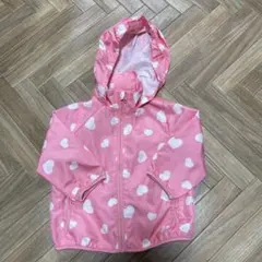 ウィンドブレーカー　ハート柄　ピンク