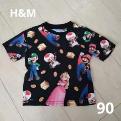 H&M　半袖Tシャツ　90　スーパーマリオブラザーズムービー　任天堂