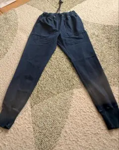 GU ネイビー スリムフィットパンツ