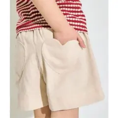 【新品タグ付き】アプレレクール ハートポケットきゅんショートパンツ 110cm