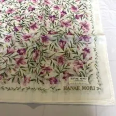 HANAE MORI ハンカチ 花柄 ホワイト