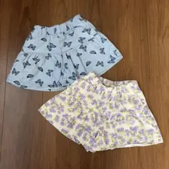 110㎝　GU キュロット　2着セット