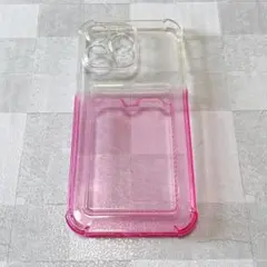 【iPhone 14 Pro Max】ケース　ピンク　グラデーション