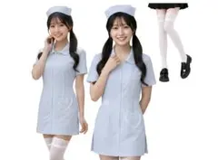 ナース服 フルセット ライトブルー　Lサイズ