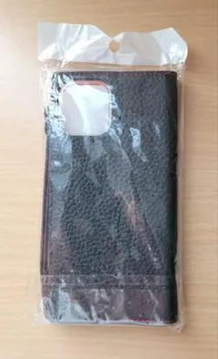 iPhone12 Pro Max 手帳型ケース ブラック ストラップ付き