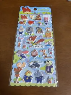 ズートピア　ぷっくり立体シール　ディズニー