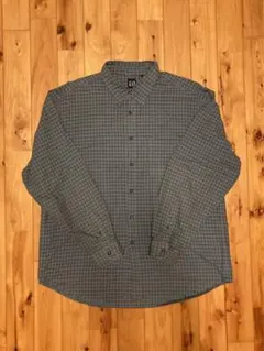 OLD GAP Flannel Shirts Skyblue/Yellow