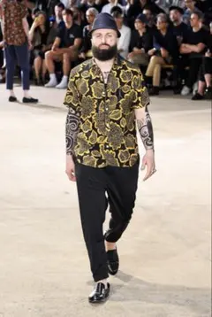 DRIES VAN NOTEN レオパード16SS パームツリー柄 アロハシャツ - メルカリ