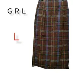 GRL　グレイル　 スリット入り　ロングタイトスカート L