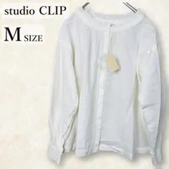 ✨studio CLIP✨スタディオクリップ エリフリル フリル襟 ブラウス M