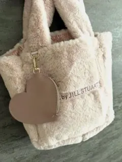 大人気！　ジルスチュアート トートバッグ　ボア　ポーチ　ハート　ピンク
