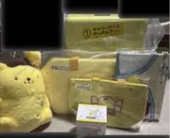 サンリオあたりくじ　ポムポムプリン　キャリーケース　キャリーオンバックぬいぐるみ