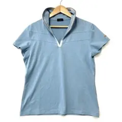 ellesse エレッセ 半袖シャツ L ブルー　テニス ゴルフ スポーツ