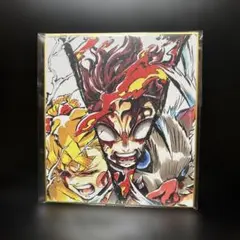 鬼滅の刃 全集中展 無限列車編・遊郭編 複製ミニ色紙 炭治郎＆善逸＆伊之助