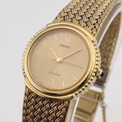 【美品/希少/電池交換済】SEIKO　EXCELINE　腕時計　クォーツ