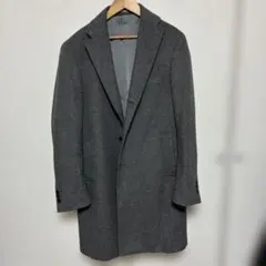 美品【サイズ44】エディフィス カシミア ネイビー起毛フランネル