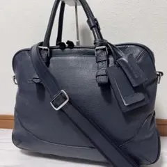 ペッレモルビダ メイデンボヤージュ 2WAY ビジネスバッグ 紺 シボ革 A4