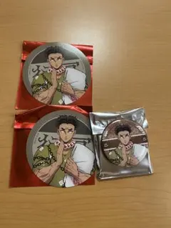 鬼滅の刃 極楽湯 悲鳴嶼行冥 コースター 缶バッジ