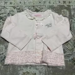 メゾピアノ ピンク カーディガン 70-80cm