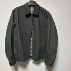 ダークグリーン コーデュロイ襟 ジャンパー