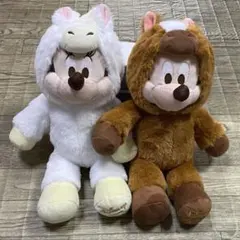 ラッキーバッグ★ミッキーとミニー馬のぬいぐるみ セット