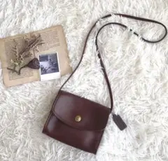 USA製　OLDCOACH ドイツホック　ショルダー　チョコレートブラウン