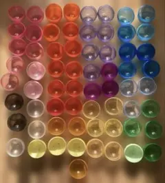 ガチャカラフル空カプセル約65個セット