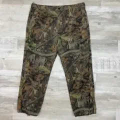 古着 00年代 リアルツリー カモフラ カーゴワークパンツ XL