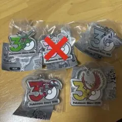 ポケモン 30周年 メタルチャームマスコット レックウザ グラードン