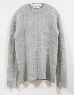 ジャーナルスタンダードrelumeウールカシミヤ ケーブルクルーネックニット M