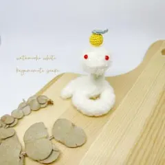 へび　ヘビ　蛇　あみぐるみ　風水　縁起　干支　爬虫類 お正月飾り　巳年　鏡餅のサムネイル