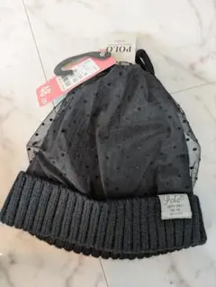【新品タグ付き】ベビー　ニット帽子　POLO　48センチ