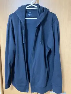 UNIQLO フルジップ パーカー　UV 黒　XL