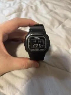 MHL. x CASIO G-SHOCK DW5600 コラボ腕時計　　ブラック ORIGIN(G-SHOCK) G-SHOCK Gショック MHL. 限定モデル MARGARET HOWELL