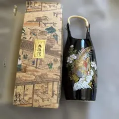 鳥と花の装飾 陶器花瓶　九谷焼