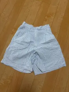 チェック柄ショートパンツ