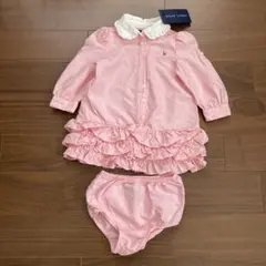 【未使用】ラルフローレン シャツワンピース　12M 80