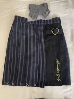 新品未使用　ALGY アルジー　160㎝　プリーツスカート　リボン付　卒服