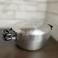 アルミ製 無水鍋　両手鍋 蓋付き