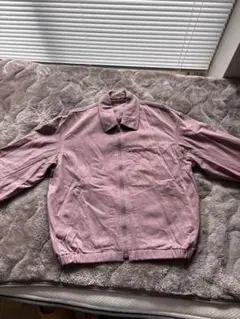 ピンク ジッパー付き カジュアルジャケット