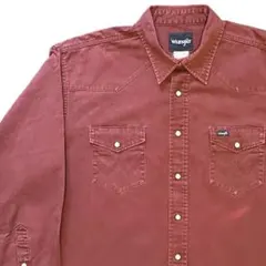 80s Wrangler VINTAGE WESTERN SHIRT ボルドーのサムネイル