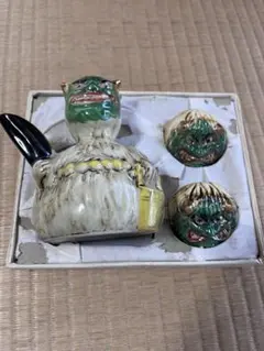 なまはげ　IZUTSU CHINA 陶器 鬼面 酒器セットのサムネイル