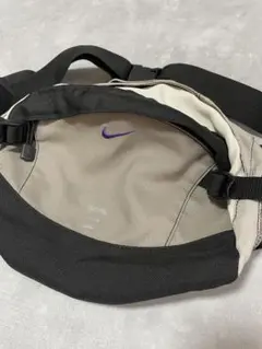 【希少】90〜00s NIKE テック y2k ワンショルダーバッグ 刺繍ロゴ