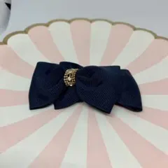 サテンリボンバレッタ